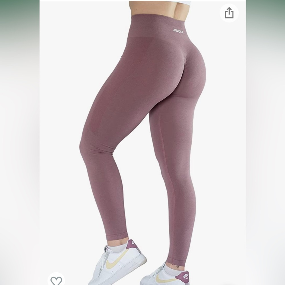 Pink Aurola seamless leggings size small